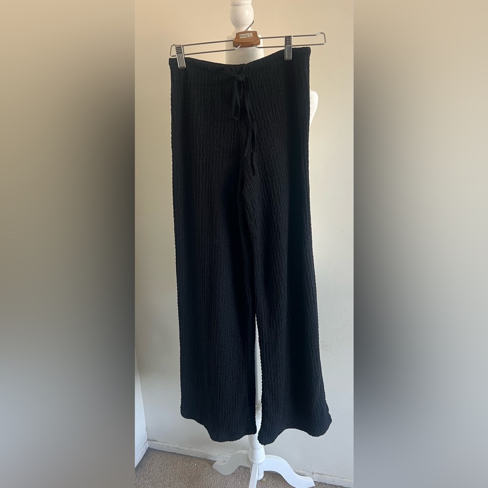 Black Wide-Leg Pants